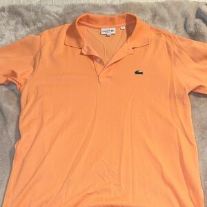 Lacoste Men's Polo Shirt in Bright Orange